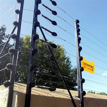 Electric fence installation on a perimeter wall in Nairobi by KNK Solutions Ltd